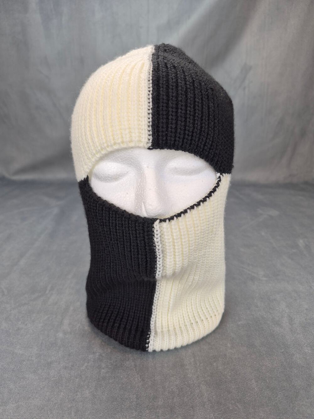 Aqua Streetwear Edgy Color Block Balaclava Ski Mask Unisex One Size